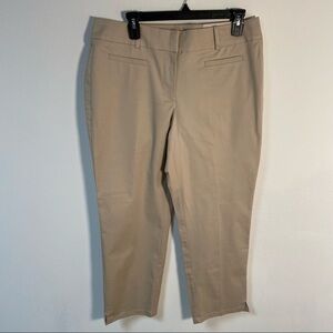 Ann Taylor Pants Cropped Leg Khaki Size 8 New